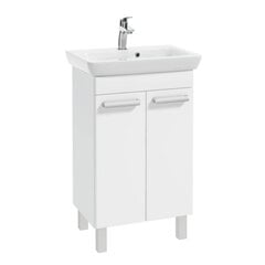 Шкафчик для ванной CAPRI Deftrans с раковиной Porto 55, белый цена и информация | Шкафчики для ванной | kaup24.ee