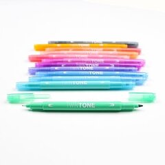 Комплект фломастеров TOMBOW TwinTone Pastels, 12 пастельных цветов цена и информация | Принадлежности для рисования, лепки | kaup24.ee