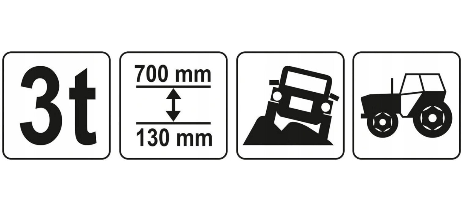 Tungraud Yato Hi-Lift 3T, 33" hind ja info | Lisaseadmed | kaup24.ee
