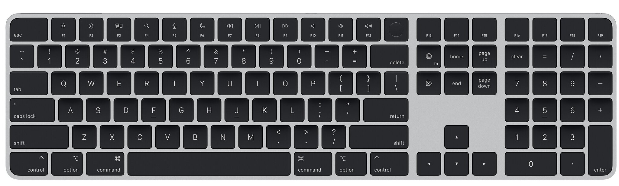 Magic Keyboard with Touch ID and Numeric Keypad for Mac models with Apple silicon - Black Keys - Swedish - MMMR3S/A hind ja info | Klaviatuurid | kaup24.ee