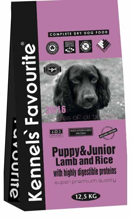 PUPPY&JUNIOR Lamb and Rice 12,5kg. Kennels Favourite. Kõrgeima (superpremium) kvaliteediga täissööt kõikide tõugude kutsikate jaoks lambaliha ja riisiga. цена и информация | Kuivtoit koertele | kaup24.ee