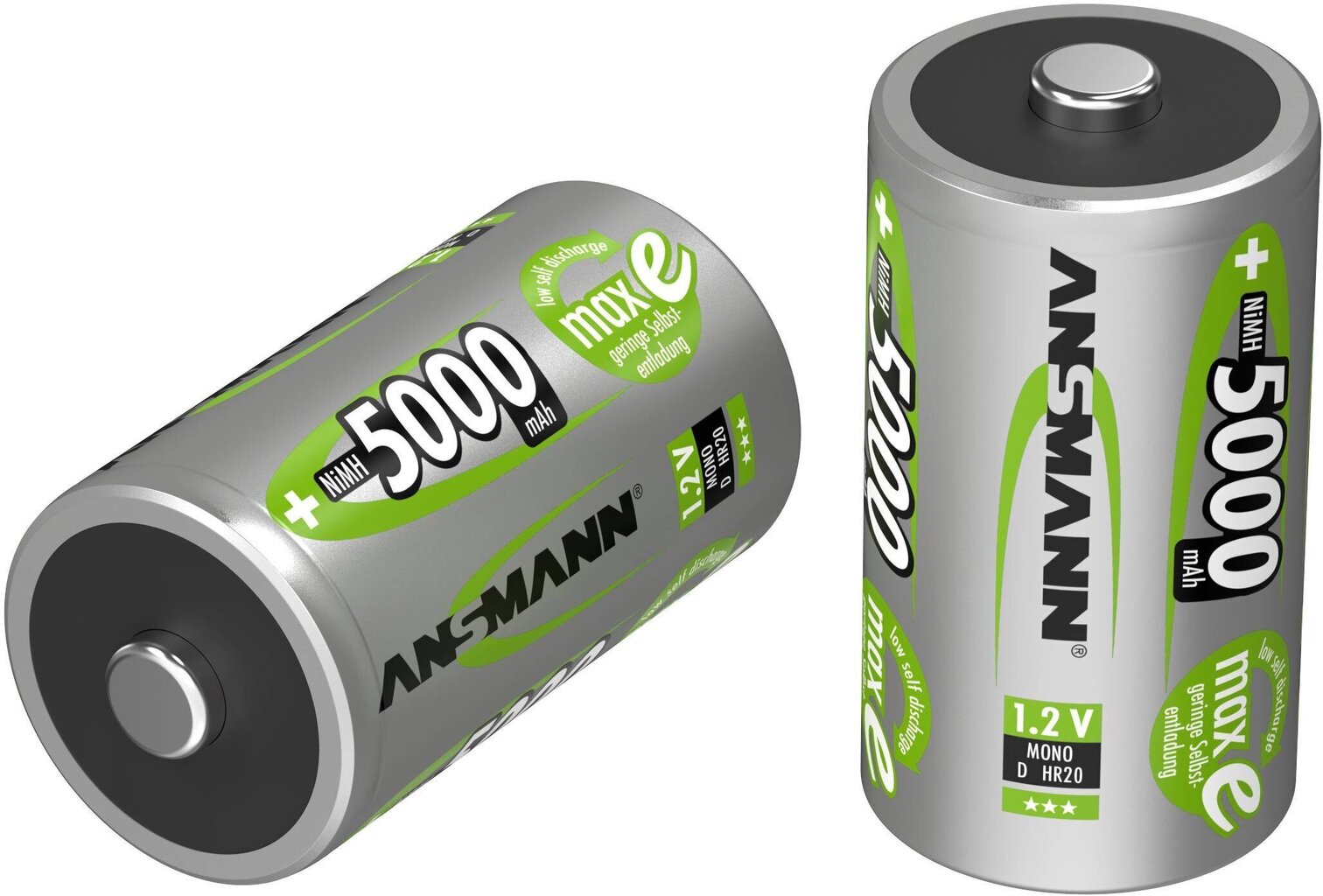 Laetavad akud Ansmann 2 x D 5000mAh hind ja info | Patareid | kaup24.ee