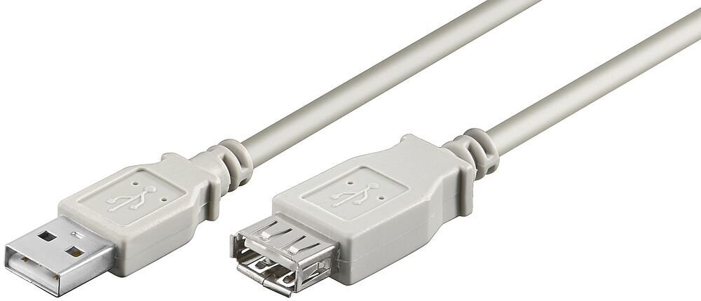 USB 2.0 pikendus A otsik-A pesa 0,3 m hind ja info | Kaablid ja juhtmed | kaup24.ee