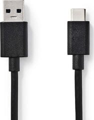 Kaabel Type-C M - USB 3.0 M, 1 m, kiles, must hind ja info | Kaablid ja juhtmed | kaup24.ee