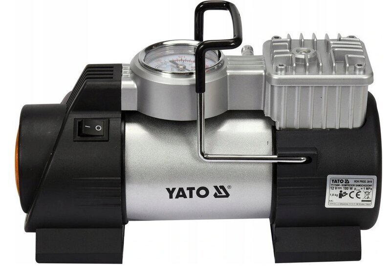 Kvaliteetne kompressor! Autokompressor YATO LED lambiga 12V / 180W