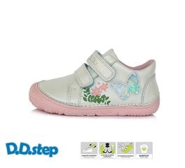 Кожаные  ботинки для девочек D.D.STEP.
S073-25M.
Белые. цена и информация | Ботинки детские | kaup24.ee