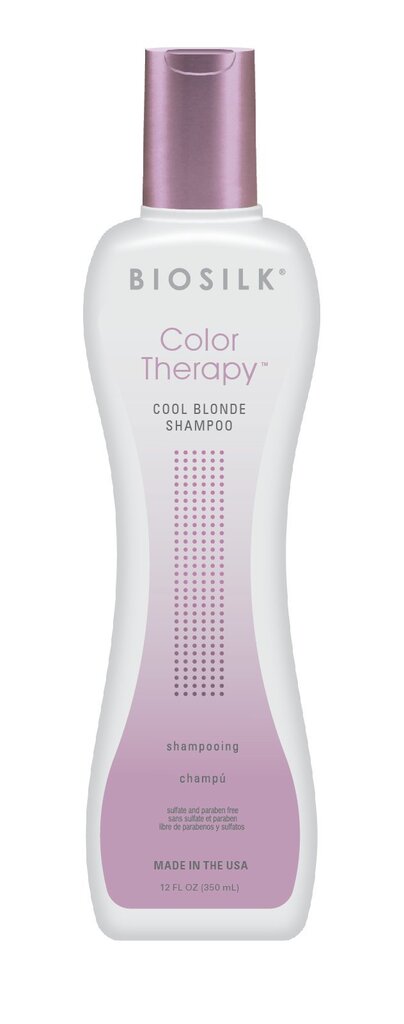 Kollaseid toone neutraliseeriv šampoon heledatele juustele Biosilk Color Therapy Cool Blonde 355 ml hind ja info | Šampoonid | kaup24.ee