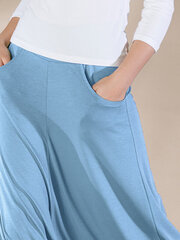 Вискозные штаны Lega KL08, светло-синий цена и информация | Штаны женские | kaup24.ee