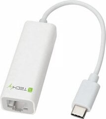 Võrgukaardi adapter Techly USB-C 3.1 RJ45 Gigabit 10/100/1000 цена и информация | Адаптеры и USB-hub | kaup24.ee