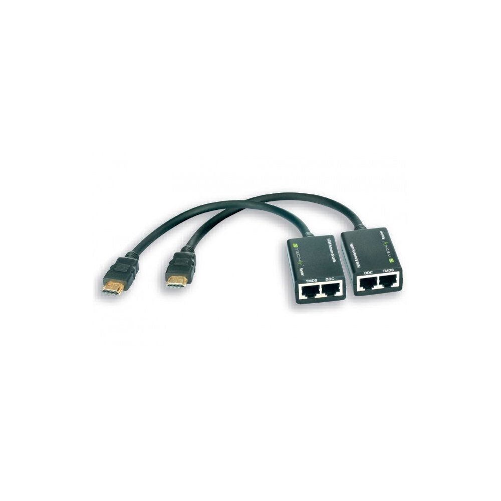 HDMI laiendus Techly UTP Cat5e / 6 RJ45 kuni 30 m hind ja info | USB jagajad, adapterid | kaup24.ee