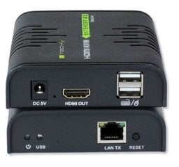 Удлинитель KVM Techly HDMI + USB Cat5e/6 до 120 м цена и информация | Кабели и провода | kaup24.ee