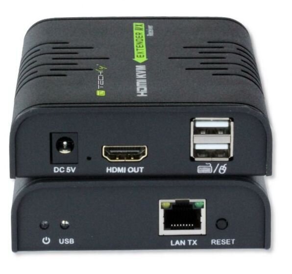 Pikendus KVM Techly HDMI+USB Cat5e/6 kuni 120m цена и информация | Kaablid ja juhtmed | kaup24.ee