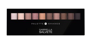 Gabriella Salvete Palette 10 Shades lauvärvipalett 12 g, 01 Rose hind ja info | Ripsmetušid, lauvärvid, silmapliiatsid, seerumid | kaup24.ee