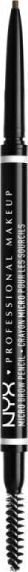 Kulmupliiats Nyx Micro Brow Pencil, Ash Brown, 0.09 g hind ja info | Ripsmetušid, lauvärvid, silmapliiatsid, seerumid | kaup24.ee