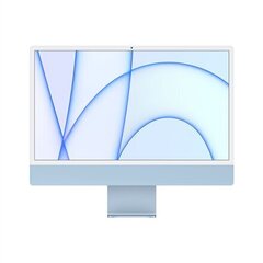 Apple iMac 24” 4.5K Retina, M1 8C CPU, 8C 8GB/512GB Blue RUS MGPL3RU/A цена и информация | Стационарные компьютеры | kaup24.ee