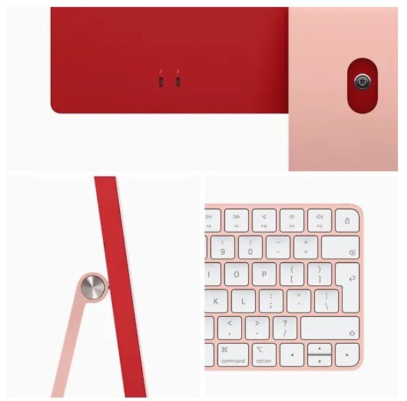 Apple iMac 24” M1 8/512GB Pink SWE MGPN3KS/A цена и информация | Lauaarvutid | kaup24.ee