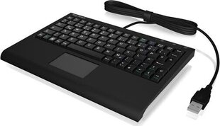 Клавиатура IcyBox KeySonic Мини-клавиатура, смарт-тачпад, USB ACK-3410 цена и информация | Клавиатура с игровой мышью 3GO COMBODRILEW2 USB ES | kaup24.ee