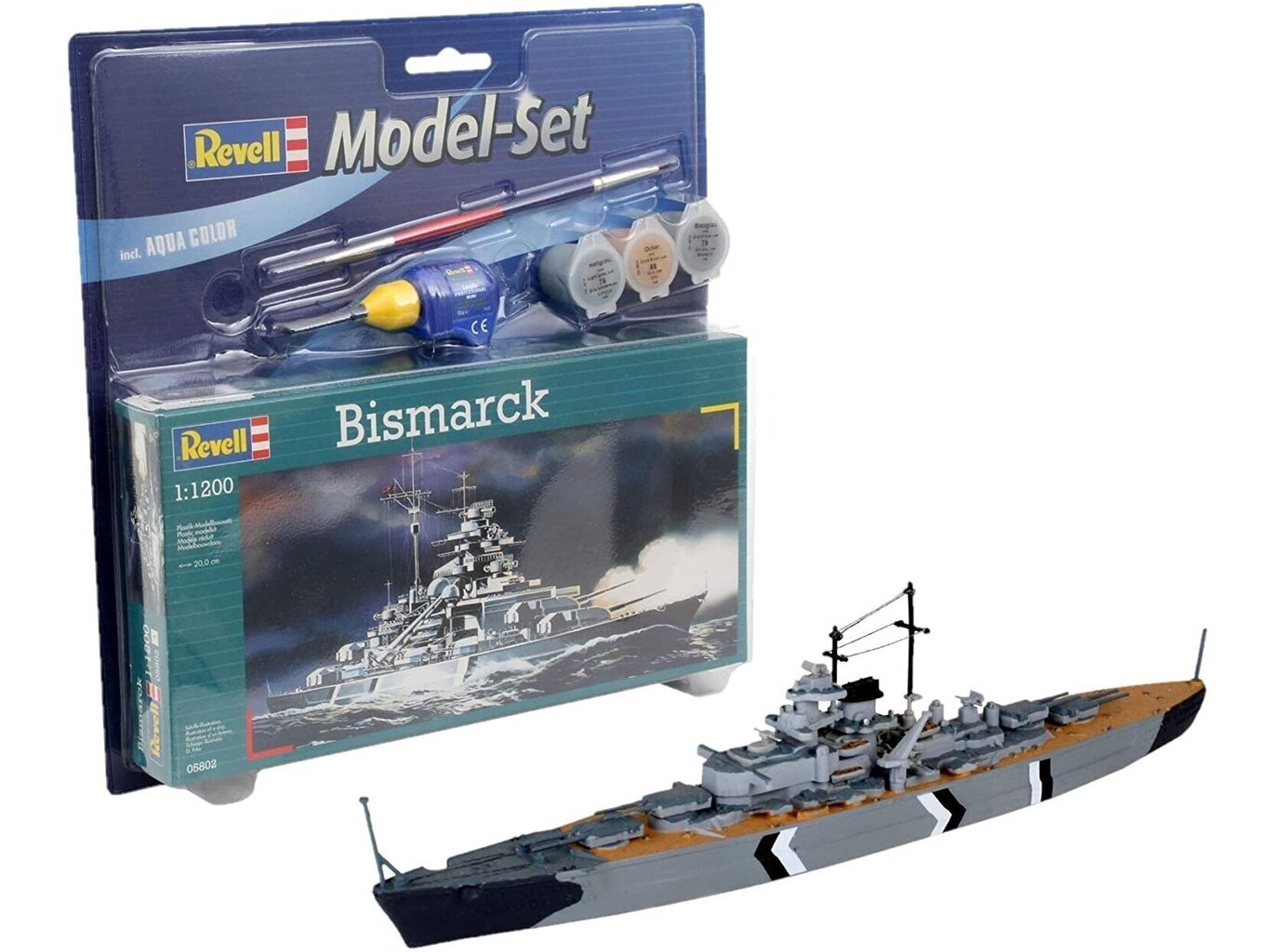 Revell - Bismarck mudeli komplekt, 1/1200, 65802 hind ja info | Klotsid ja konstruktorid | kaup24.ee