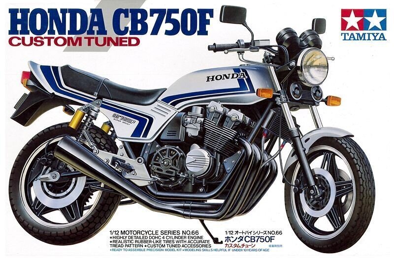 Tamiya - Honda CB750F Custom Tuned, 1/12, 14066 цена и информация | Klotsid ja konstruktorid | kaup24.ee