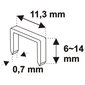 Püstol-klammerdaja Nr. 53 6-14 mm, metallist DEDRA hind ja info | Käsitööriistad | kaup24.ee