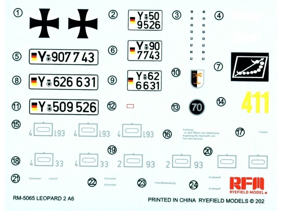 Rye Field Model - Leopard 2A6 Main Battle Tank, 1/35, RFM-5065 цена и информация | Klotsid ja konstruktorid | kaup24.ee