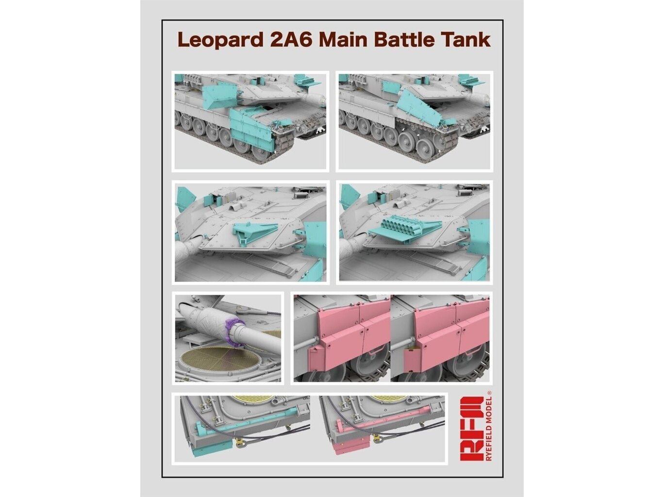 Rye Field Model - Leopard 2A6 Main Battle Tank, 1/35, RFM-5065 цена и информация | Klotsid ja konstruktorid | kaup24.ee