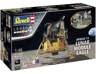 Konstruktor Revell – Apollo 11 Lunar Module Eagle mudeli komplekt, 1/48, 03701 цена и информация | Конструкторы и кубики | kaup24.ee