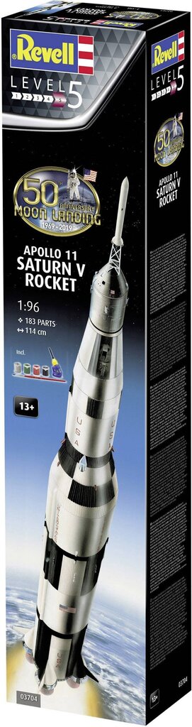 Konstruktor Revell – Apollo 11 Saturn V raketi kinkekomplekt, 1/96, 03704 hind ja info | Klotsid ja konstruktorid | kaup24.ee