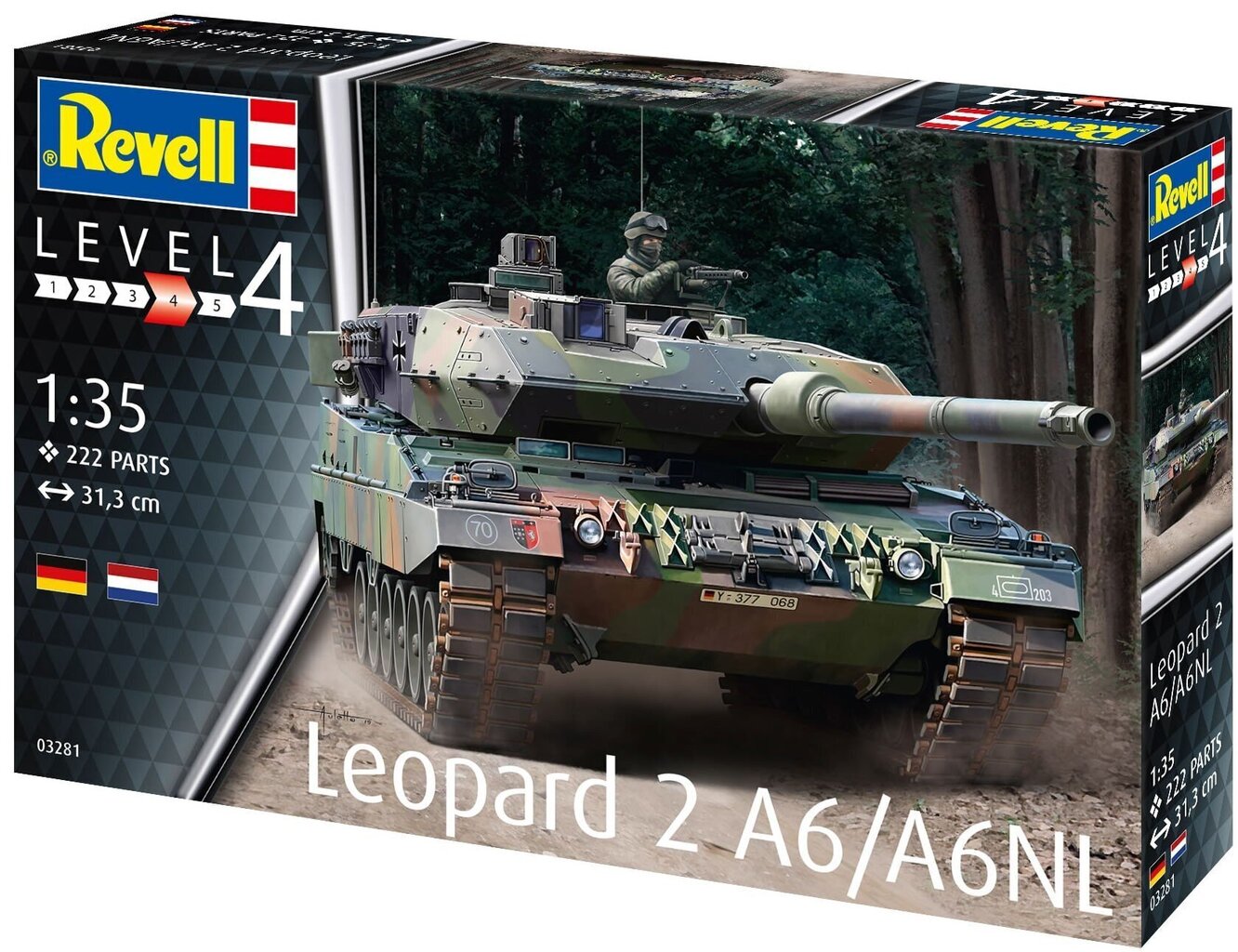 Revell - Leopard 2A6/A6NL, 1/35, 03281 цена и информация | Klotsid ja konstruktorid | kaup24.ee