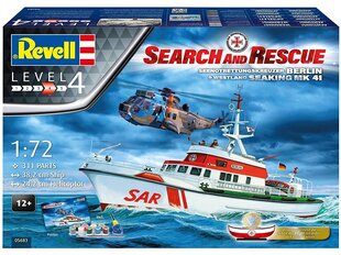 Revell - DGzRS Berlin + Sea King "Good Bye Set" mudeli komplekt, 1/72, 05683 цена и информация | Конструкторы и кубики | kaup24.ee