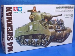 Tamiya - U.S. Medium Tank M4 Sherman, 1/35, 35190 hind ja info | Klotsid ja konstruktorid | kaup24.ee