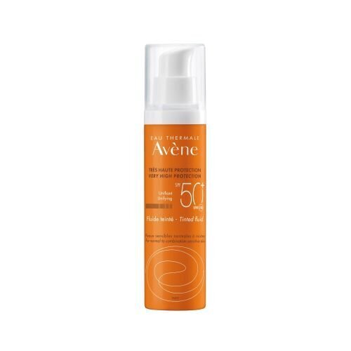 Päikesekaitseemulsioon Avene Sun, toonitud SPF50+, 50 ml цена и информация | Päikesekreemid | kaup24.ee