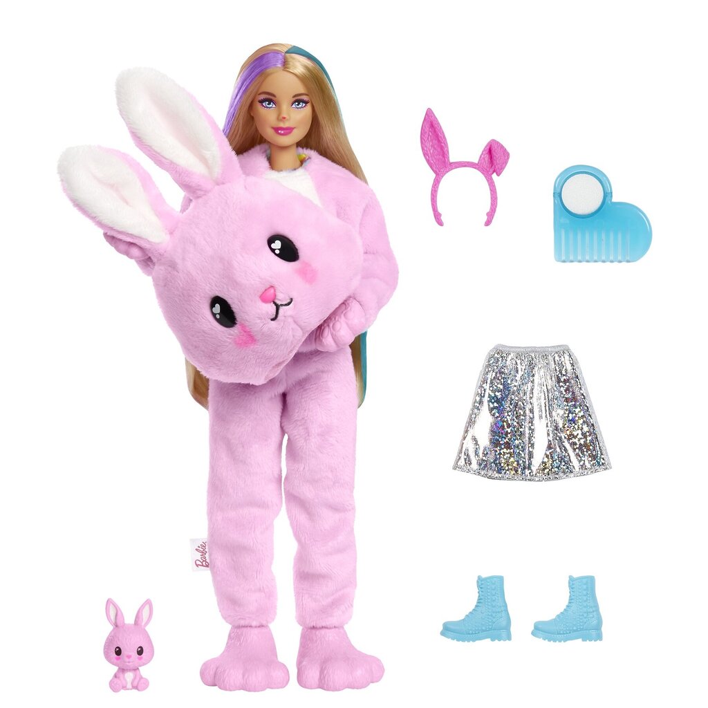 Nukk Barbie Cutie Reveal pehme jänku üllatuskomplekt, 1 seeria hind ja info | Tüdrukute mänguasjad | kaup24.ee