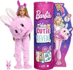 Nukk Barbie Cutie Reveal pehme jänku üllatuskomplekt, 1 seeria hind ja info | Tüdrukute mänguasjad | kaup24.ee