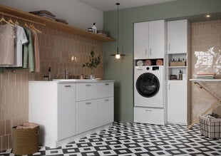 Шкаф над стиральной машиной D65 SŁ ZPR, белый цена и информация | Шкафчики для ванной | kaup24.ee