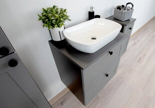 Нижний шкаф для ванной Senja 60S/2, серый цена и информация | Шкафчики для ванной | kaup24.ee