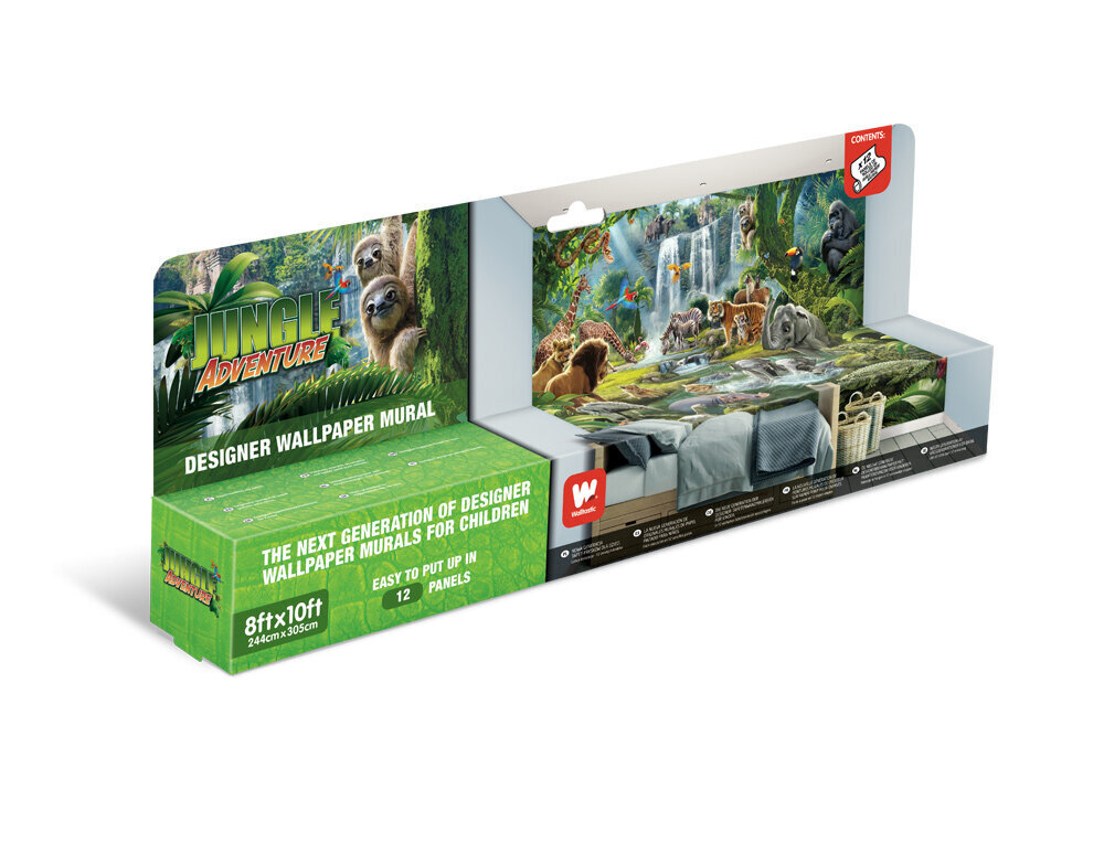 Tapeet lastele Džungli seiklused 46481 цена и информация | Lastetoa fototapeedid | kaup24.ee