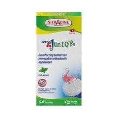 Ortodontiliste seadmete tabletid NitrAdine, 64 tk. цена и информация | Для ухода за зубами | kaup24.ee