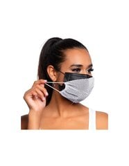 Многоразовая маска для лица со стразами Harlow LEG AVENUE RHINEST FACE MASK - WHITE цена и информация | Аптечки | kaup24.ee