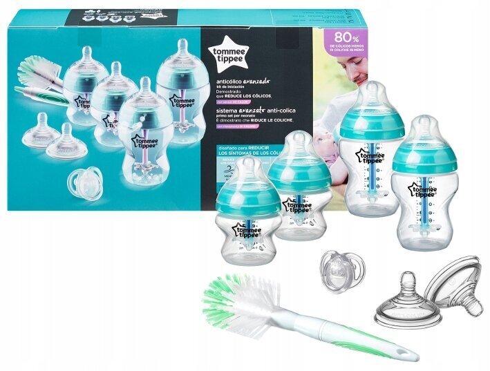 Pudelikomplekt, Advanced Tommee Tippee 260 ml 42260951,0 kuud, 260 ml цена и информация | Lutipudelid ja aksessuaarid | kaup24.ee