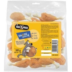 Hau & Miau chicken drumsticks - Kanakintsud koertele, 500 g hind ja info | Maiustused koertele | kaup24.ee