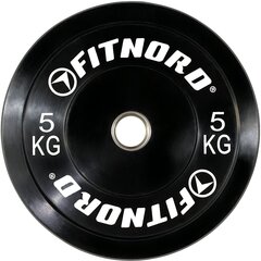 Raskusketas must 5 kg, FitNord hind ja info | Hantlid, kangid, raskused | kaup24.ee