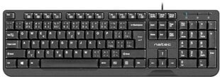 Natec NKL-1151 цена и информация | Клавиатура с игровой мышью 3GO COMBODRILEW2 USB ES | kaup24.ee