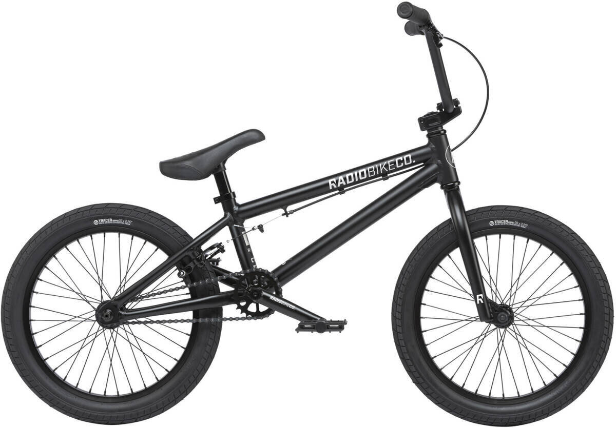 BMX Freestyle jalgarats Radio Dice 18 "2021, Matt Black hind ja info | Jalgrattad | kaup24.ee