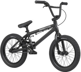 BMX Freestyle jalgratas Radio Dice 16 "2021, Matt Black hind ja info | Jalgrattad | kaup24.ee