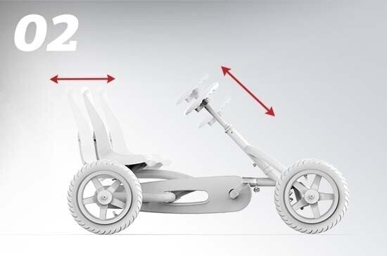 BERG Go-kart Buddy Fendt, 3-8 aastat kuni 50 kg, täispuhutavad rattad hind ja info | Poiste mänguasjad | kaup24.ee