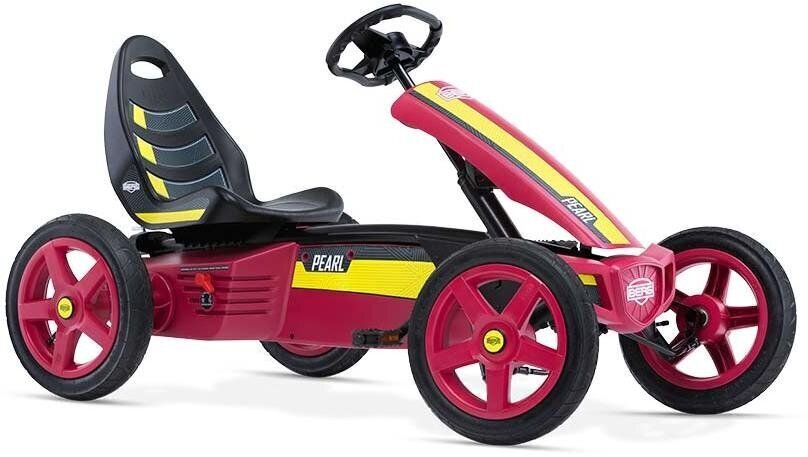 BERG Go-kart Rally Pearl Pink, täispuhutavad rattad, 4-12 aastat kuni 60 kg цена и информация | Poiste mänguasjad | kaup24.ee
