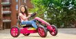 BERG Go-kart Rally Pearl Pink, täispuhutavad rattad, 4-12 aastat kuni 60 kg hind ja info | Poiste mänguasjad | kaup24.ee