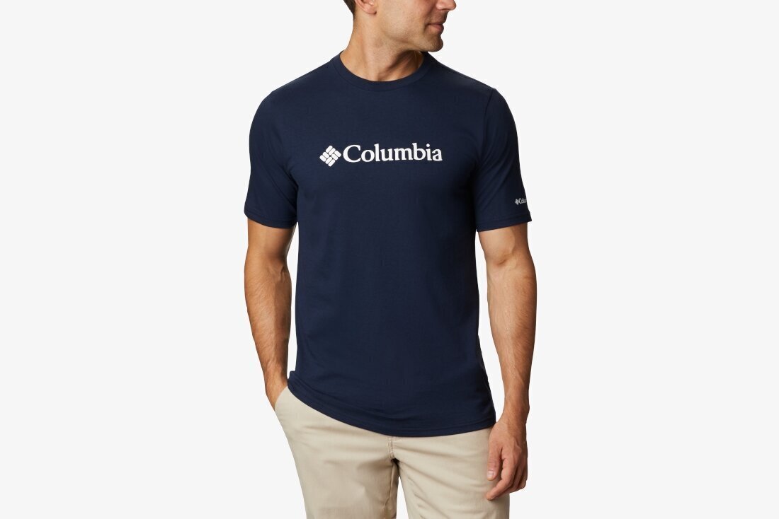 Meeste T-särk Columbia CSC Basic Logo SS Tee 1680053467, sinine hind ja info | Meeste T-särgid | kaup24.ee