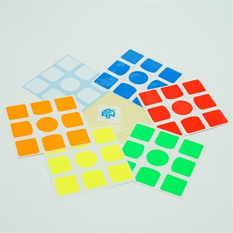 Gan 3 x 3 Speed ​​Cube Full Bright kleebiste komplekt, Puzzle Speed ​​Cube kleebised asendamiseks цена и информация | Lauamängud ja mõistatused | kaup24.ee